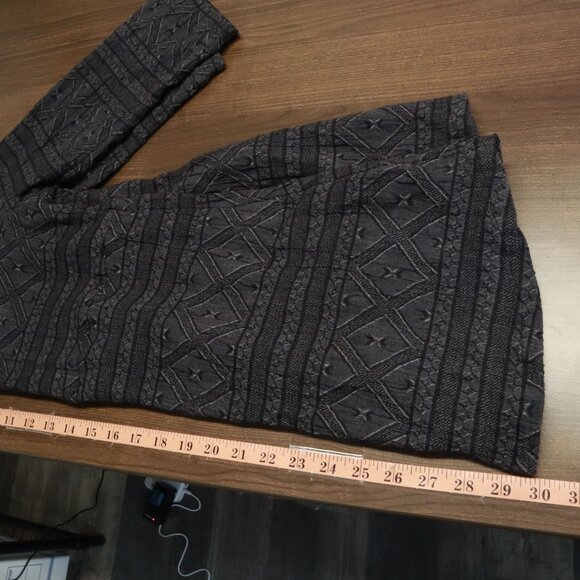 Soft Surroundings Linen Cardigan Womens S Black‎ Tribal Boho Grannycore Eclectic - Picture 12 of 16